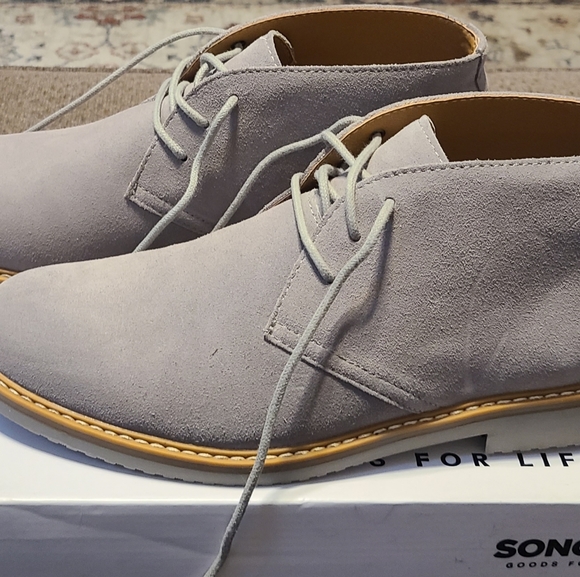 SONOMA BRAND MEN'S GRAY "SUEDE" SHOES SIZE 9.5 - Picture 3 of 6